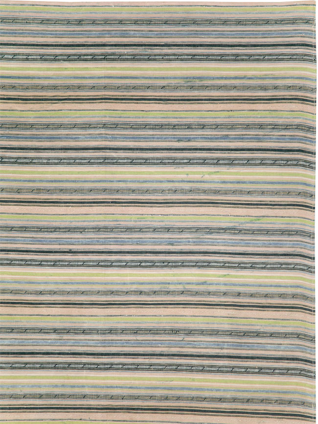 Vintage Persian Flatweave Kilim Square Accent Carpet, No.28512 - Staging