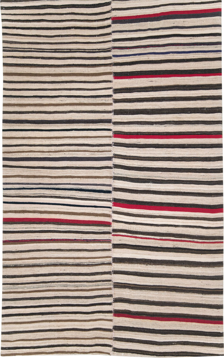 Vintage Persian Kilim Flatweave, No.28513 - Staging