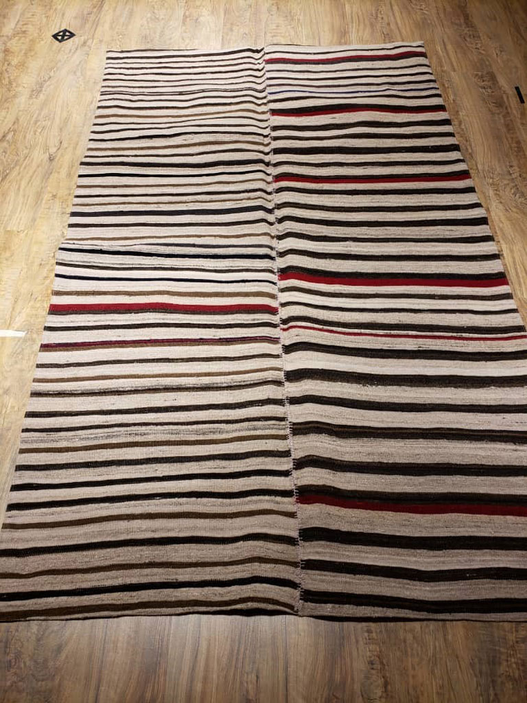 Vintage Persian Kilim Flatweave, No.28513 - Staging