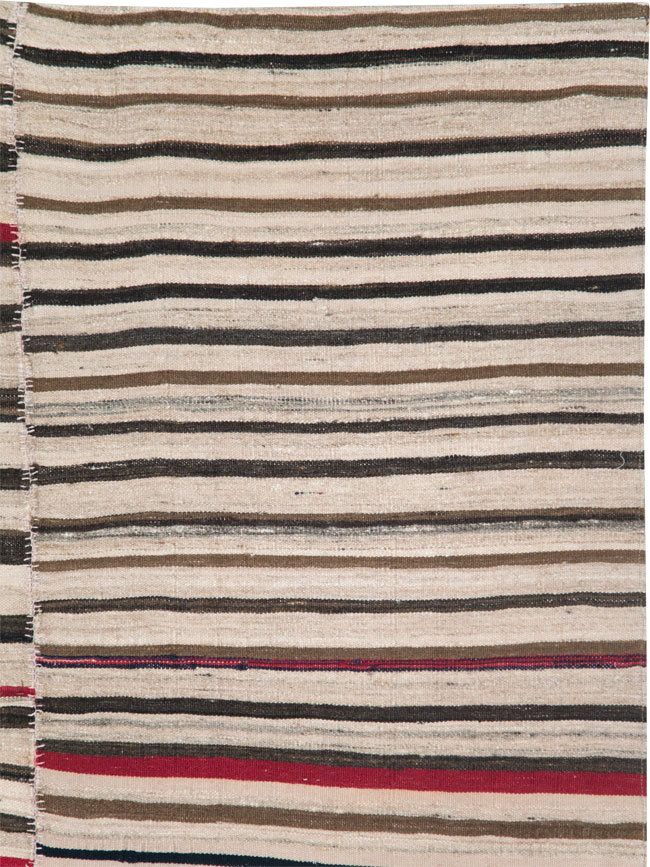 Vintage Persian Kilim Flatweave, No.28513 - Staging