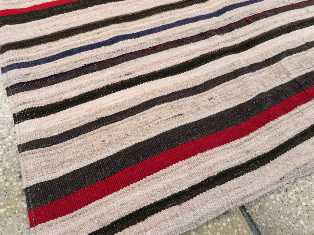 Vintage Persian Kilim Flatweave, No.28513 - Staging