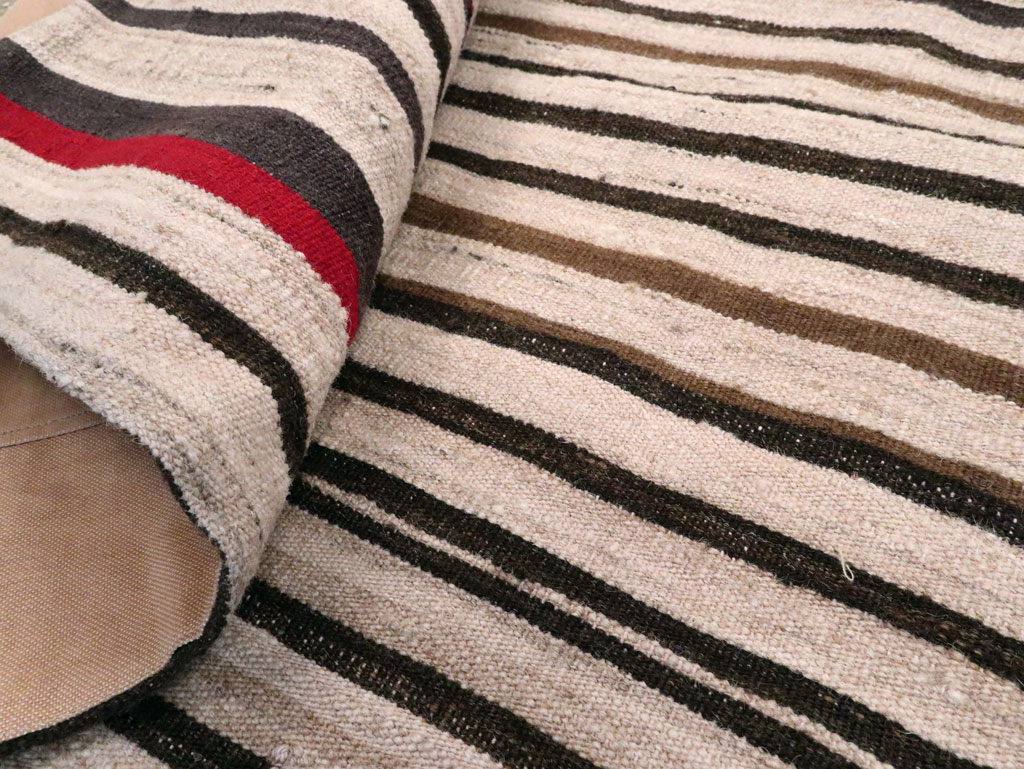 Vintage Persian Kilim Flatweave, No.28513 - Staging