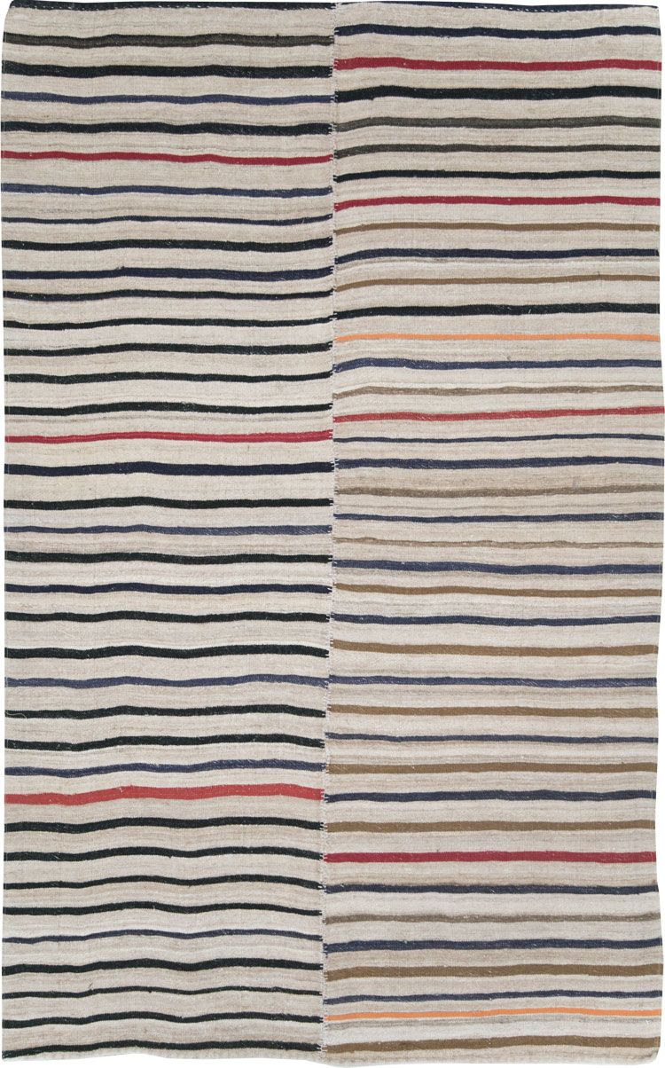 Vintage Persian Kilim Flatweave, No.28516 - Staging