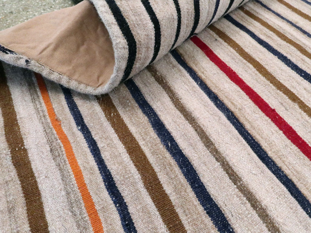 Vintage Persian Kilim Flatweave, No.28516 - Staging