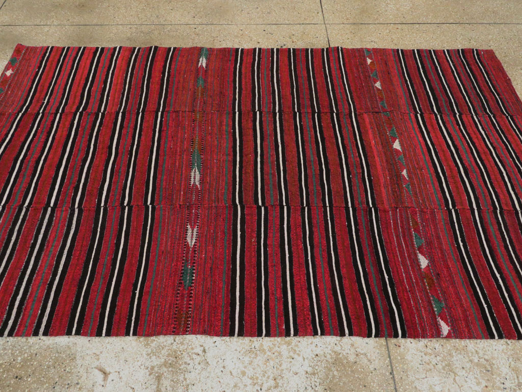 Mid-Century Persian Kilim, No.28517 - Staging