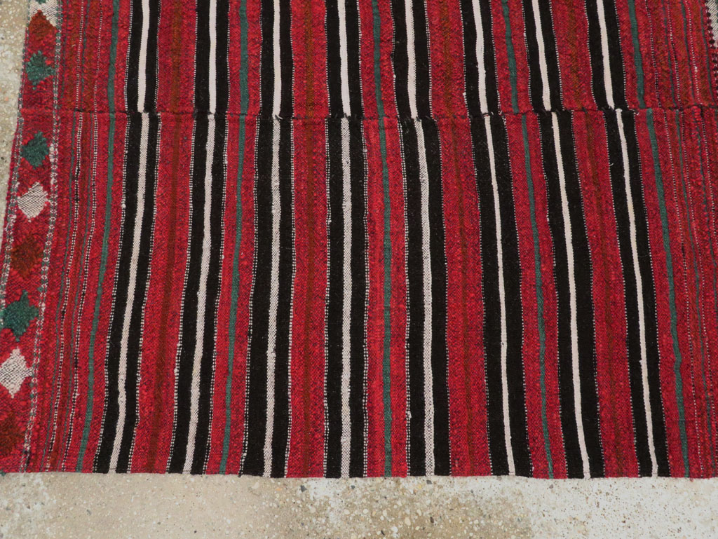 Mid-Century Persian Kilim, No.28517 - Staging
