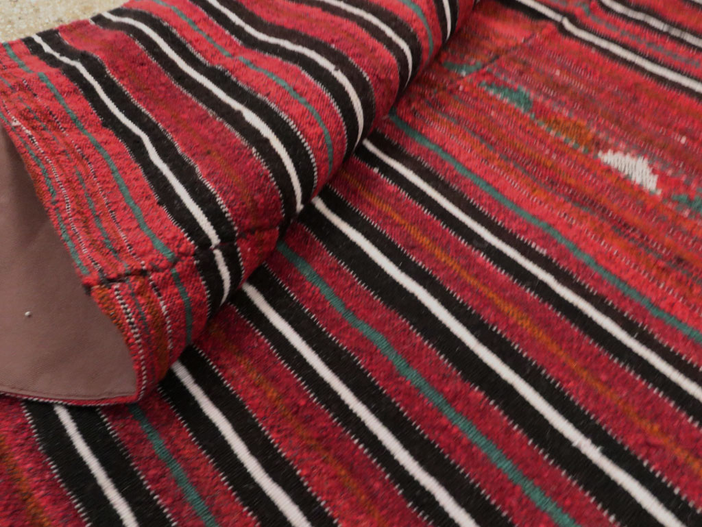 Mid-Century Persian Kilim, No.28517 - Staging