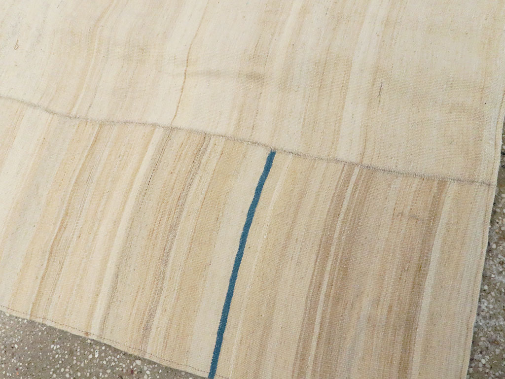 Contemporary Persian Flatweave Kilim Rug, No.28523 - Staging