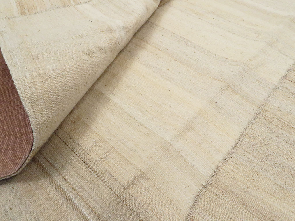 Contemporary Persian Flatweave Kilim Rug, No.28523 - Staging