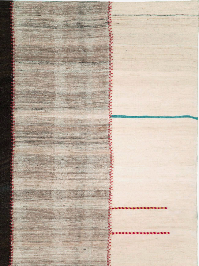 Vintage Persian Flatweave Kilim, No.28526 - Staging