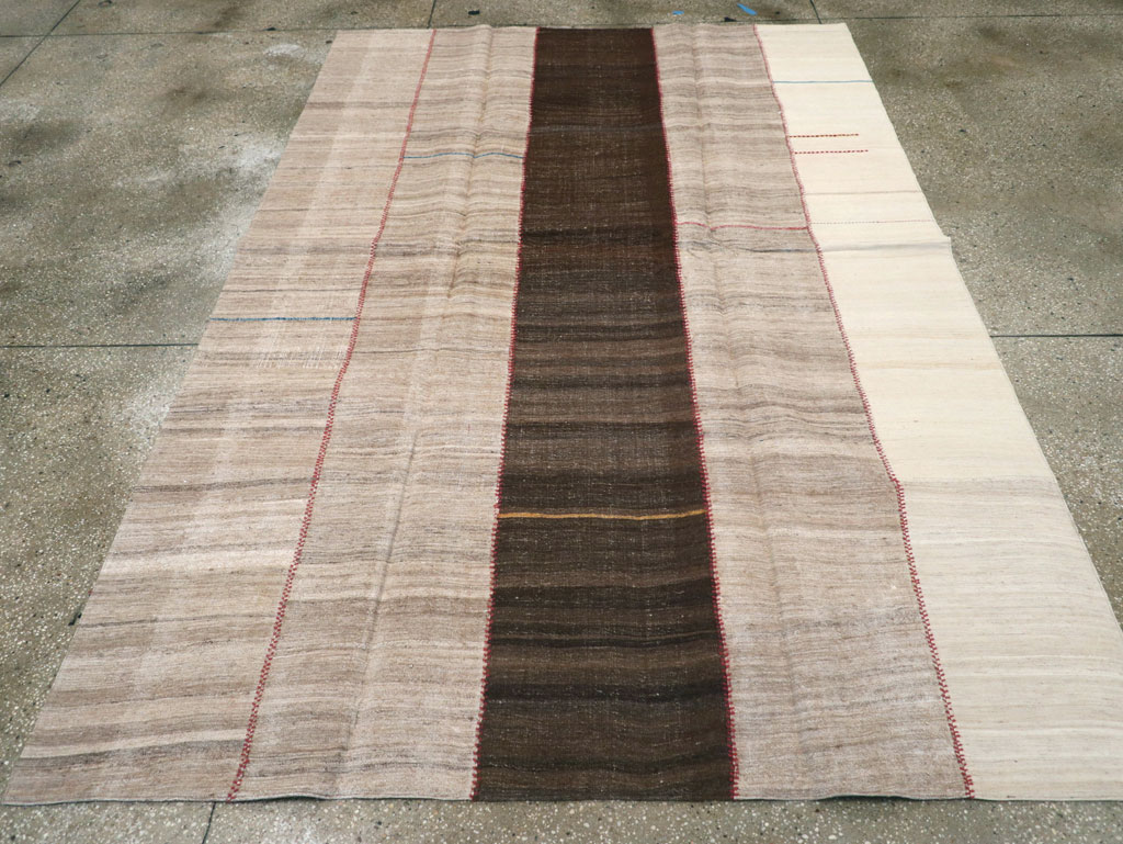 Vintage Persian Flatweave Kilim, No.28526 - Staging