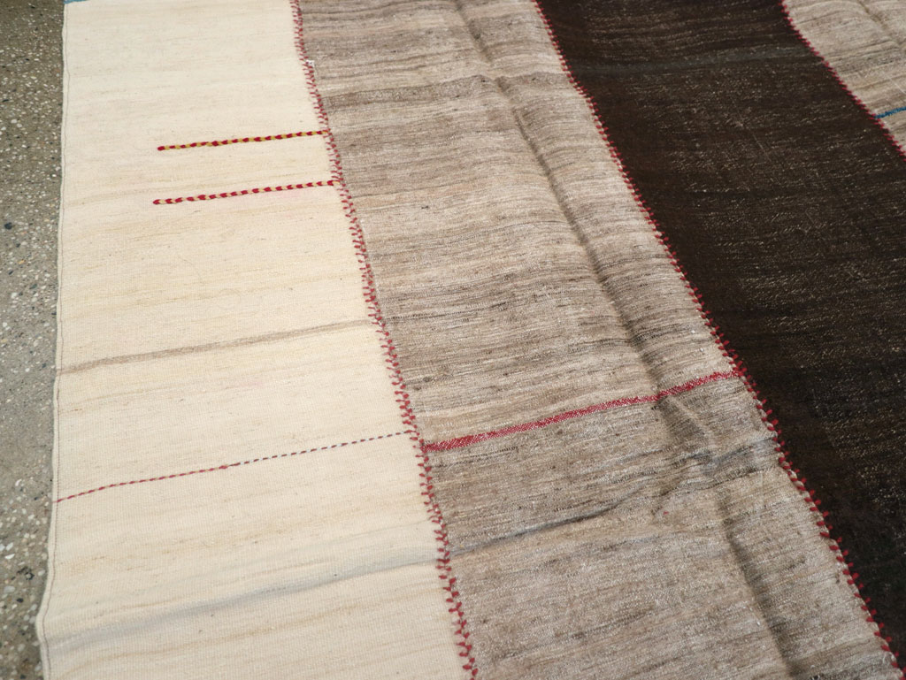 Vintage Persian Flatweave Kilim, No.28526 - Staging