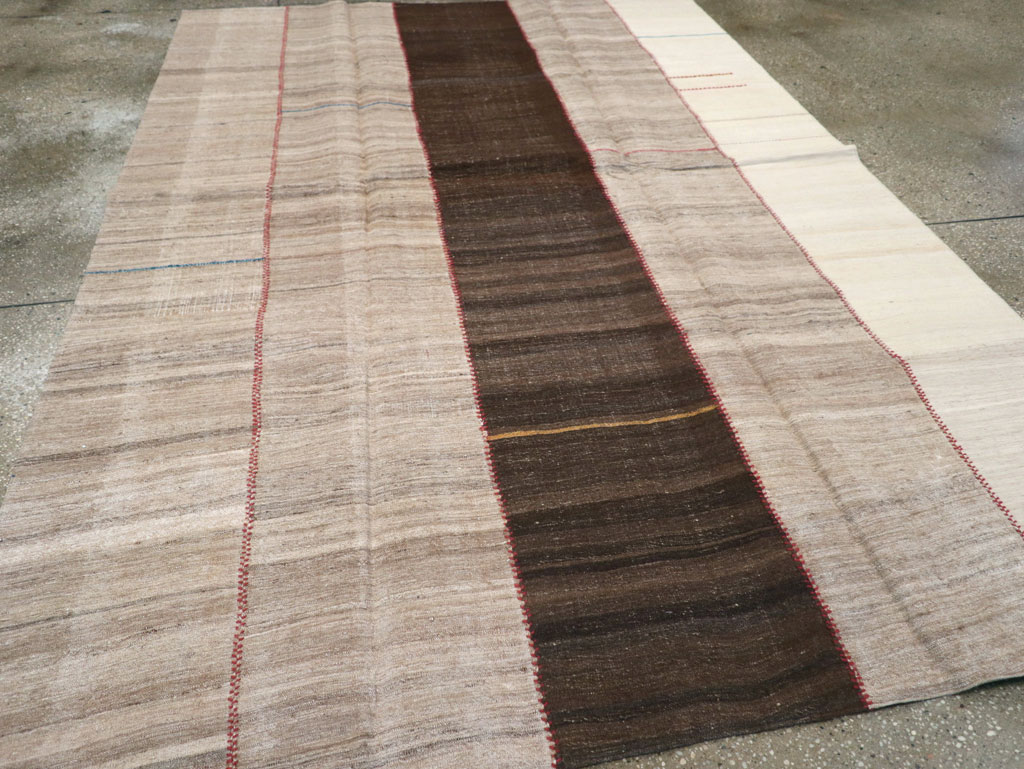Vintage Persian Flatweave Kilim, No.28526 - Staging