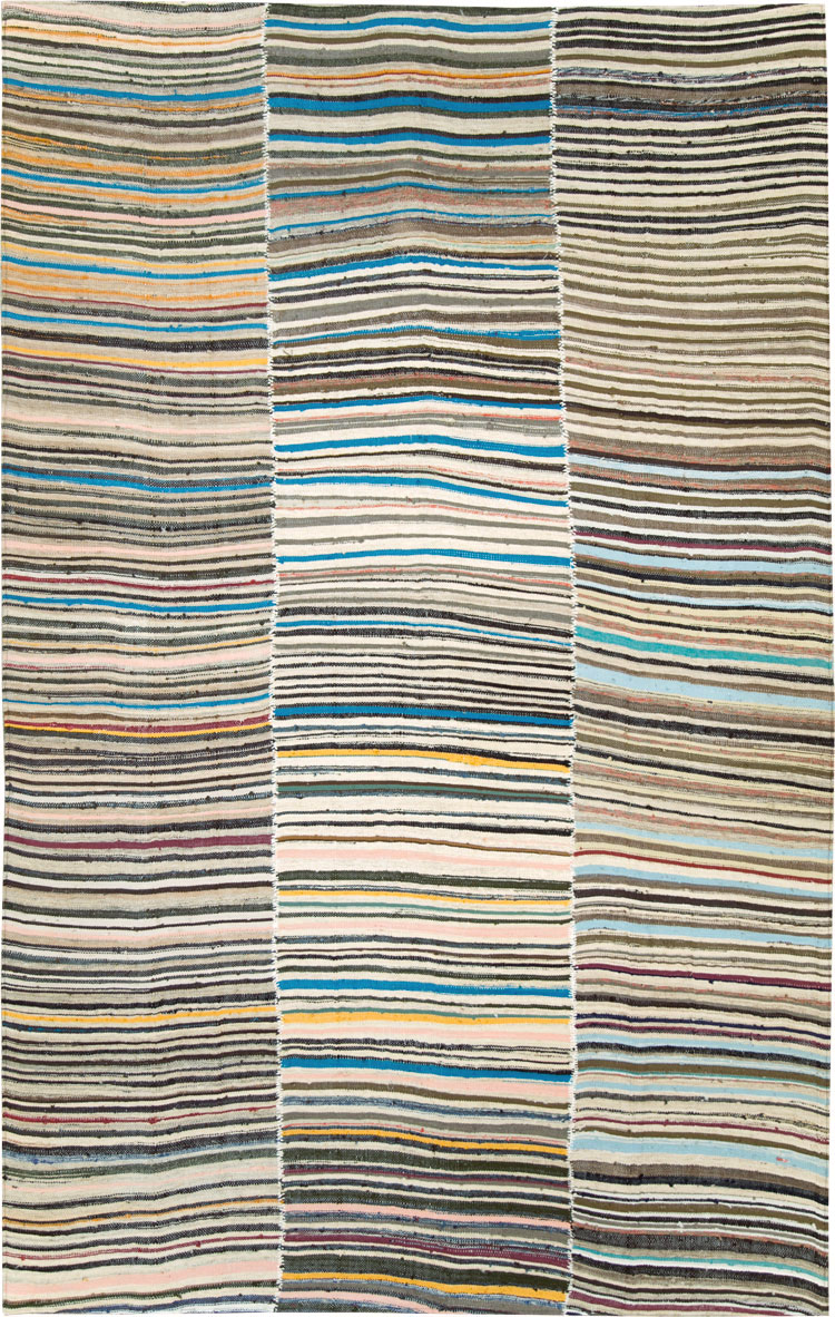 Vintage Persian Flatweave, No.28536 - Staging