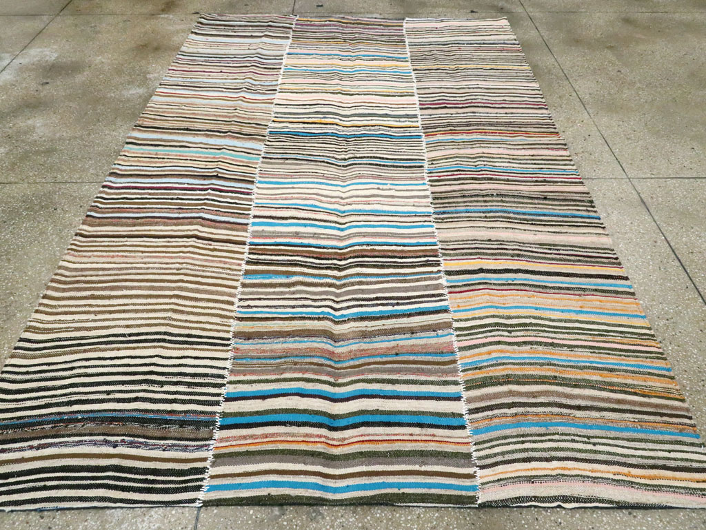 Vintage Persian Flatweave, No.28536 - Staging