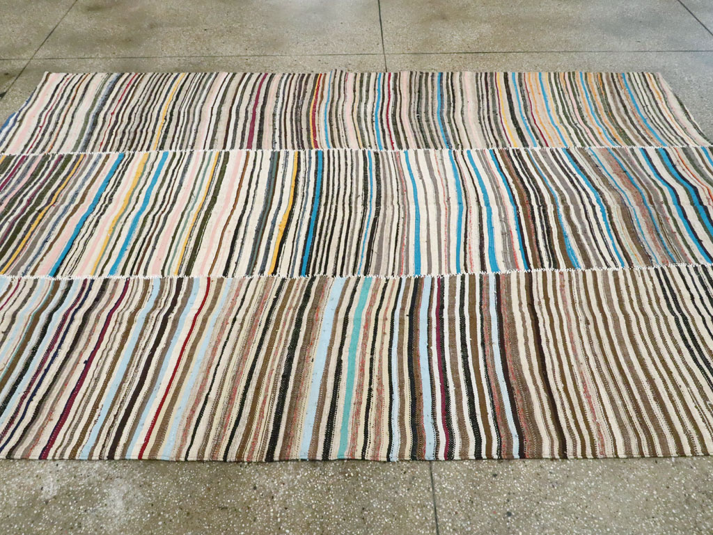 Vintage Persian Flatweave, No.28536 - Staging