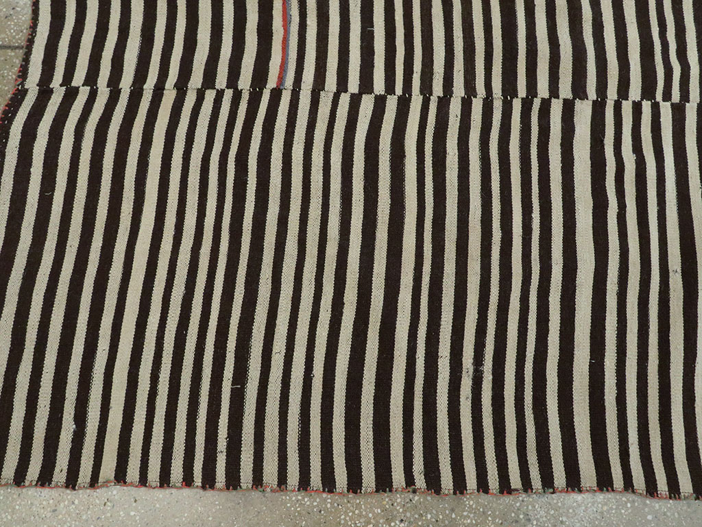 Vintage Persian Flatweave Kilim Accent Rug, No.28538 - Staging