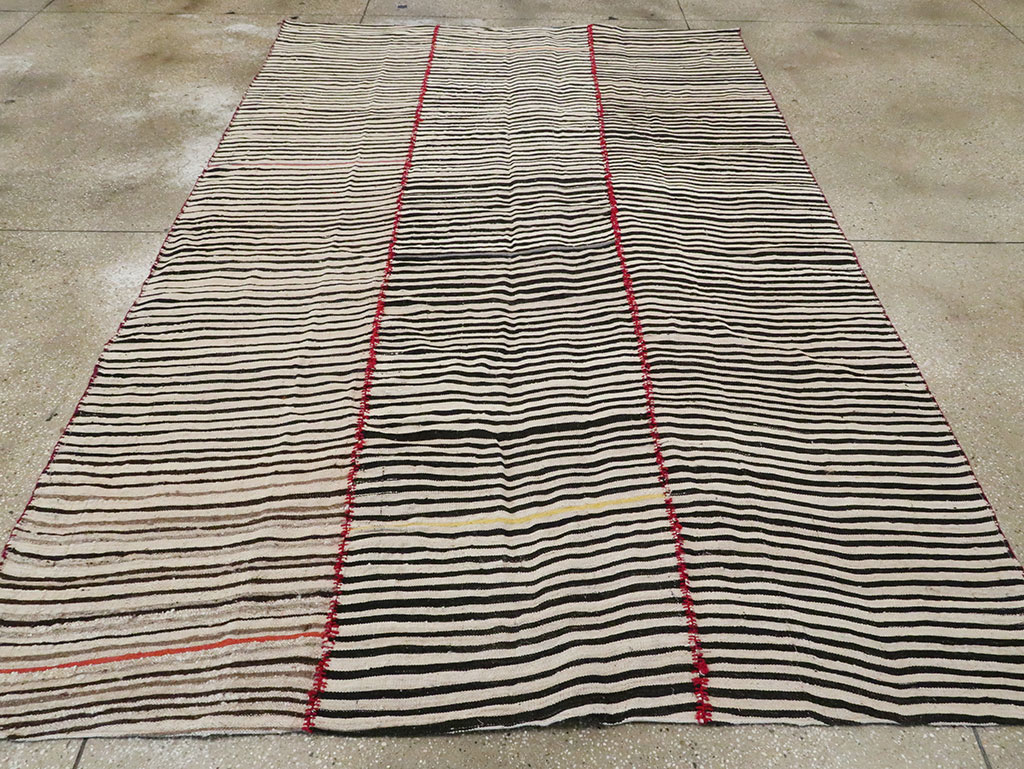 Vintage Persian Flatweave, No.28541 - Staging