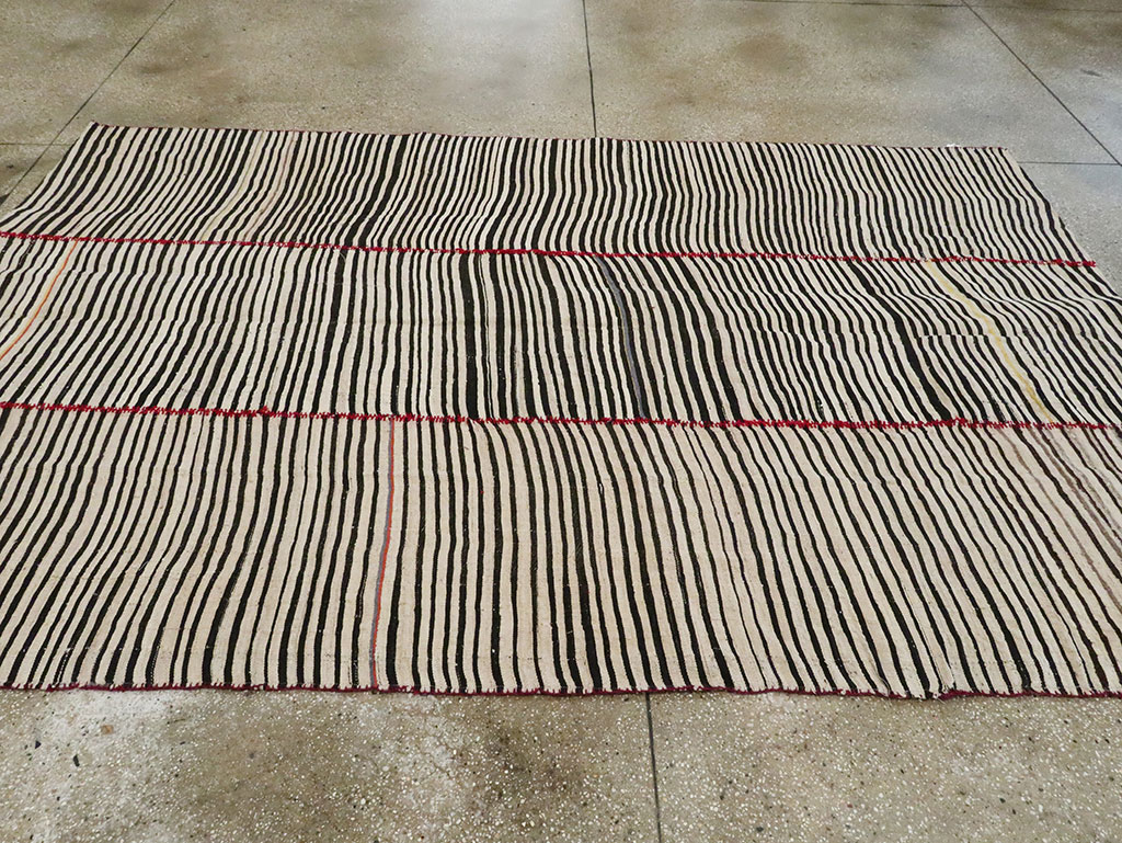 Vintage Persian Flatweave, No.28541 - Staging