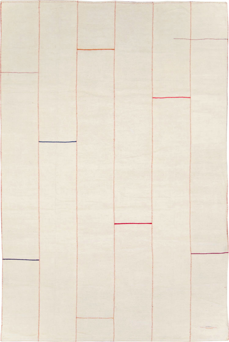 Modern Persian Flatweave Kilim, No.28544 - Staging
