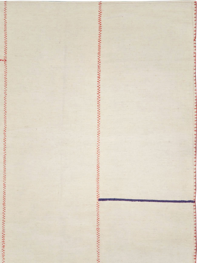 Modern Persian Flatweave Kilim, No.28544 - Staging