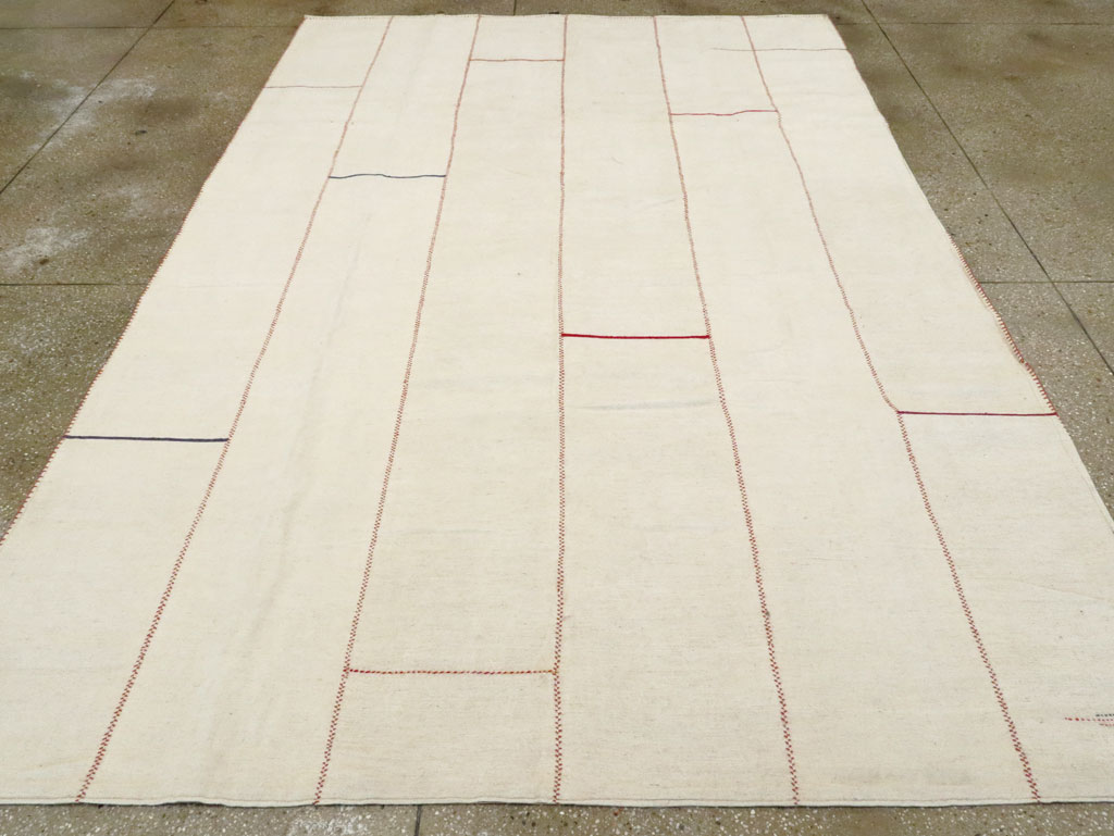 Modern Persian Flatweave Kilim, No.28544 - Staging