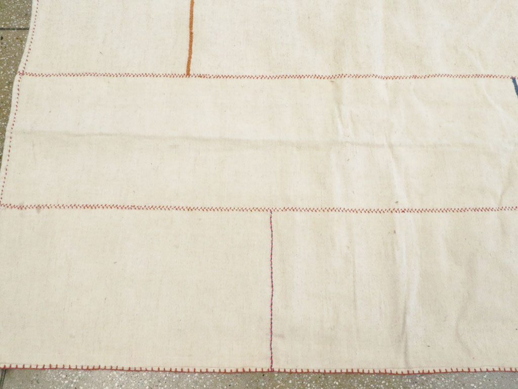 Modern Persian Flatweave Kilim, No.28544 - Staging