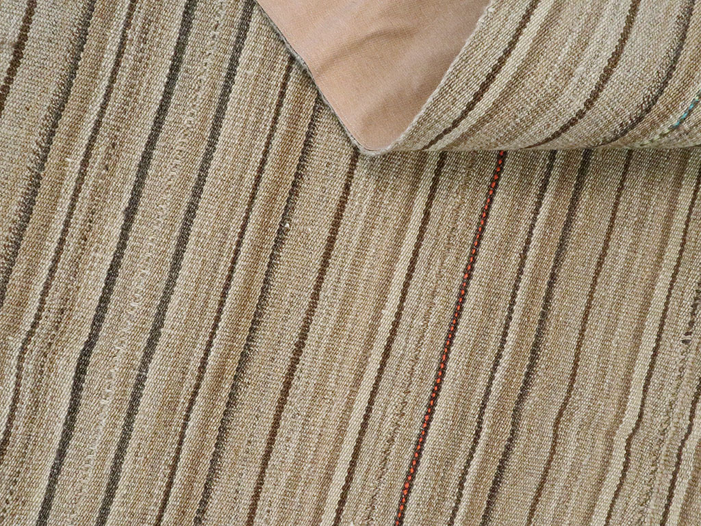 Vintage Persian Flatweave Kilim Room Size Rug, No.28545 - Staging