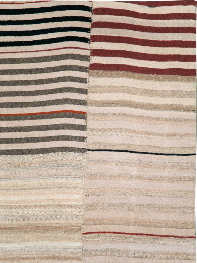 Vintage Persian Flatweave Kilim Gallery Rug, No.28550 - Staging