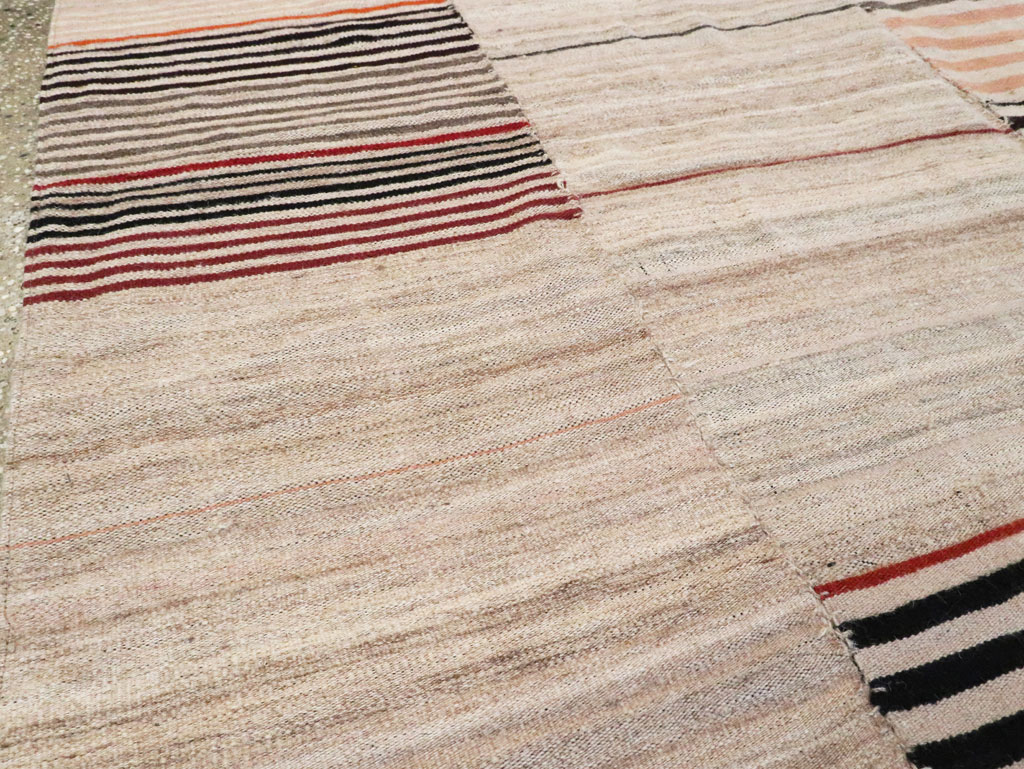 Vintage Persian Flatweave Kilim Gallery Rug, No.28550 - Staging