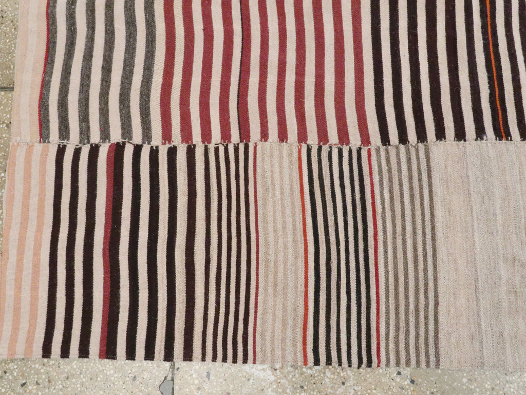 Vintage Persian Flatweave Kilim Gallery Rug, No.28550 - Staging