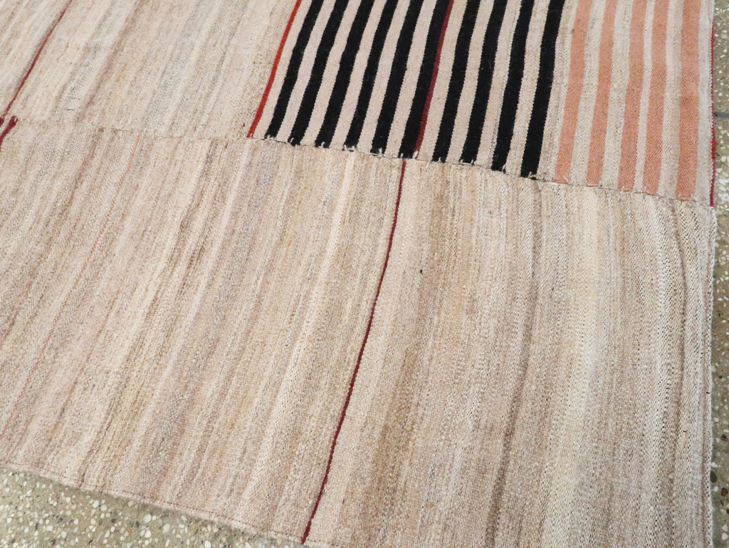 Vintage Persian Flatweave Kilim Gallery Rug, No.28550 - Staging