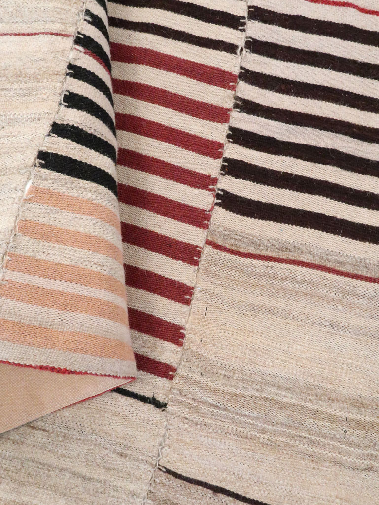 Vintage Persian Flatweave Kilim Gallery Rug, No.28550 - Staging