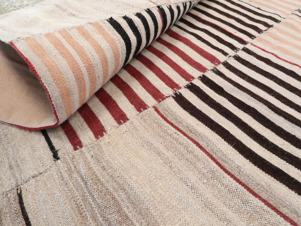 Vintage Persian Flatweave Kilim Gallery Rug, No.28550 - Staging