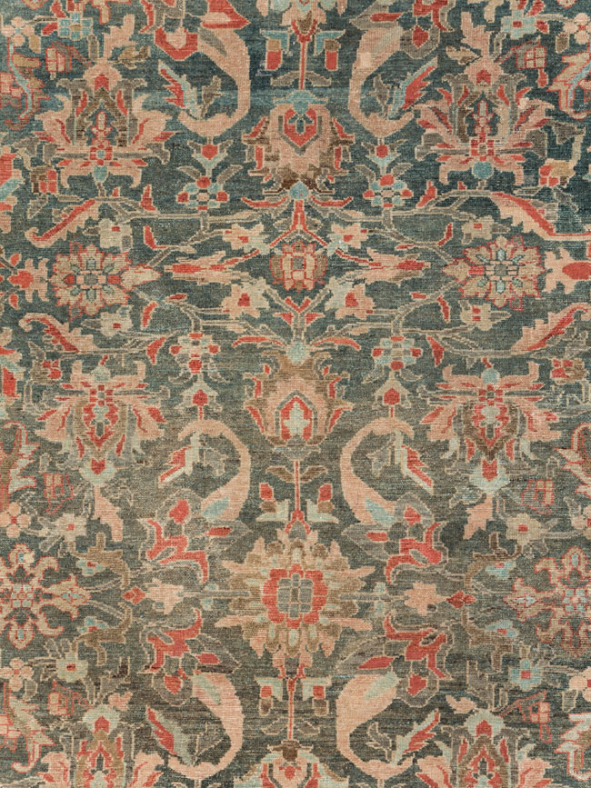 Antique Persian Malayer Carpet, No.28555 - Staging