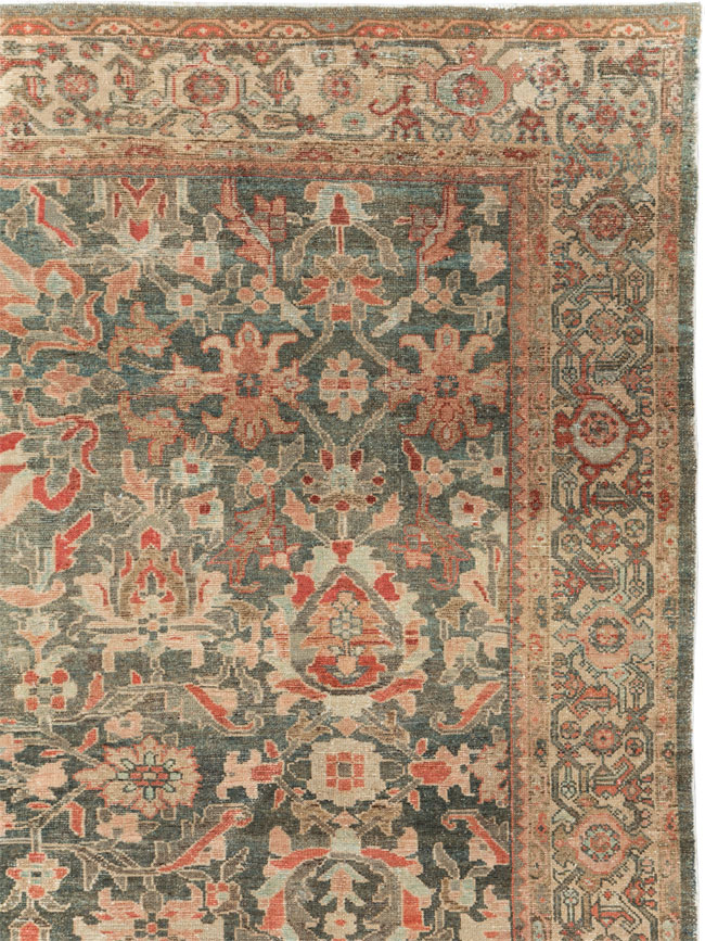 Antique Persian Malayer Carpet, No.28555 - Staging