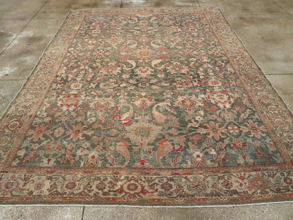 Antique Persian Malayer Carpet, No.28555 - Staging