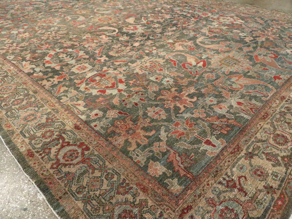 Antique Persian Malayer Carpet, No.28555 - Staging