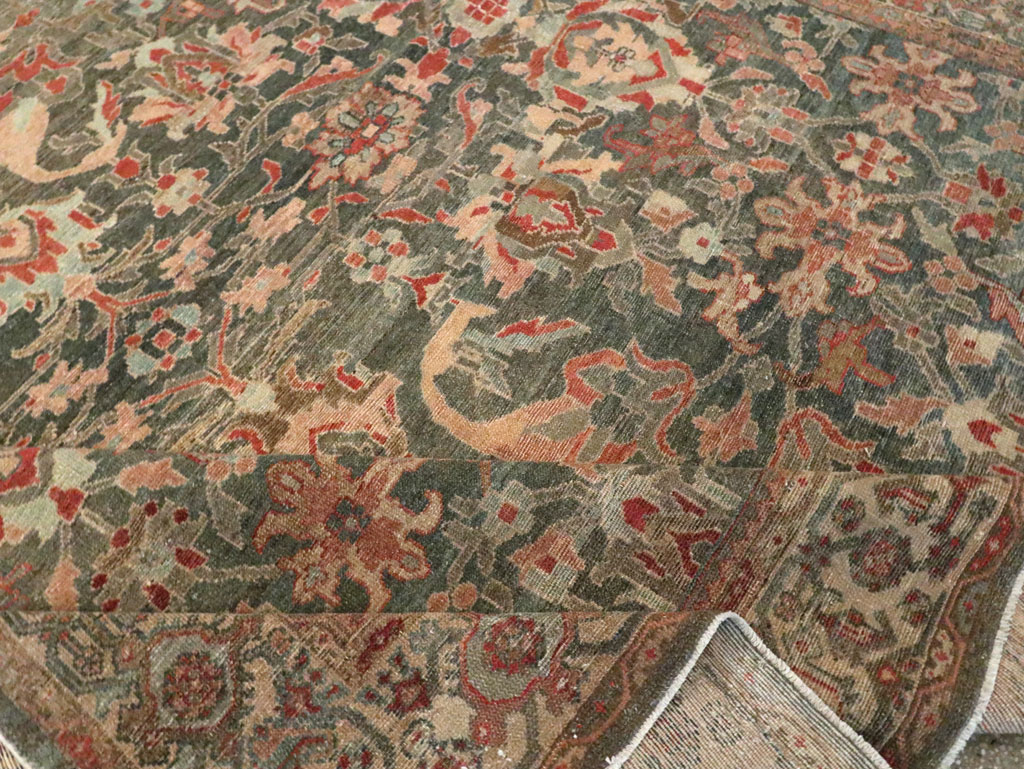 Antique Persian Malayer Carpet, No.28555 - Staging