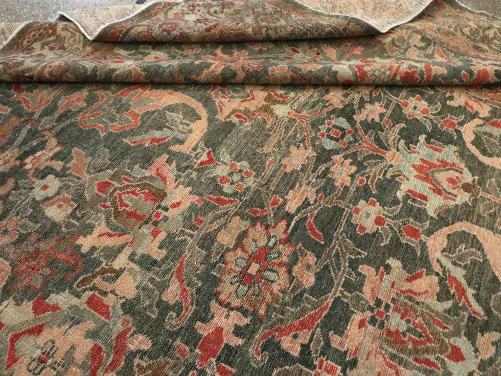 Antique Persian Malayer Carpet, No.28555 - Staging