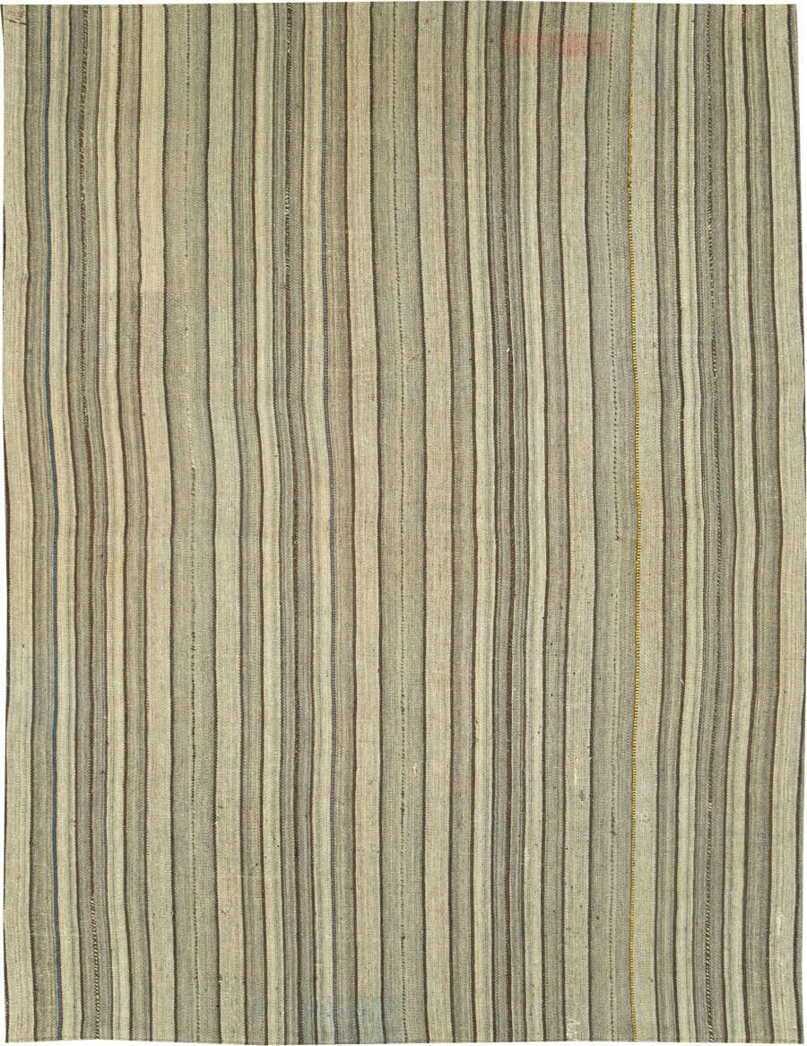 Vintage Persian Flatweave Kilim, No.28559 - Staging