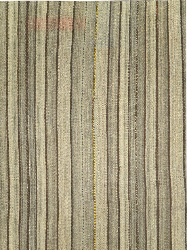 Vintage Persian Flatweave Kilim, No.28559 - Staging
