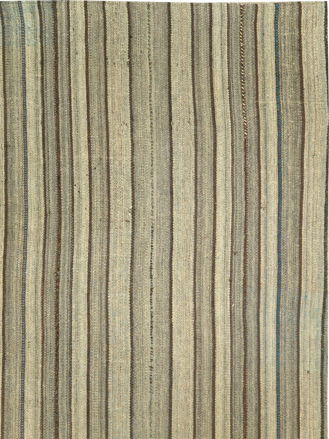 Vintage Persian Flatweave Kilim, No.28559 - Staging