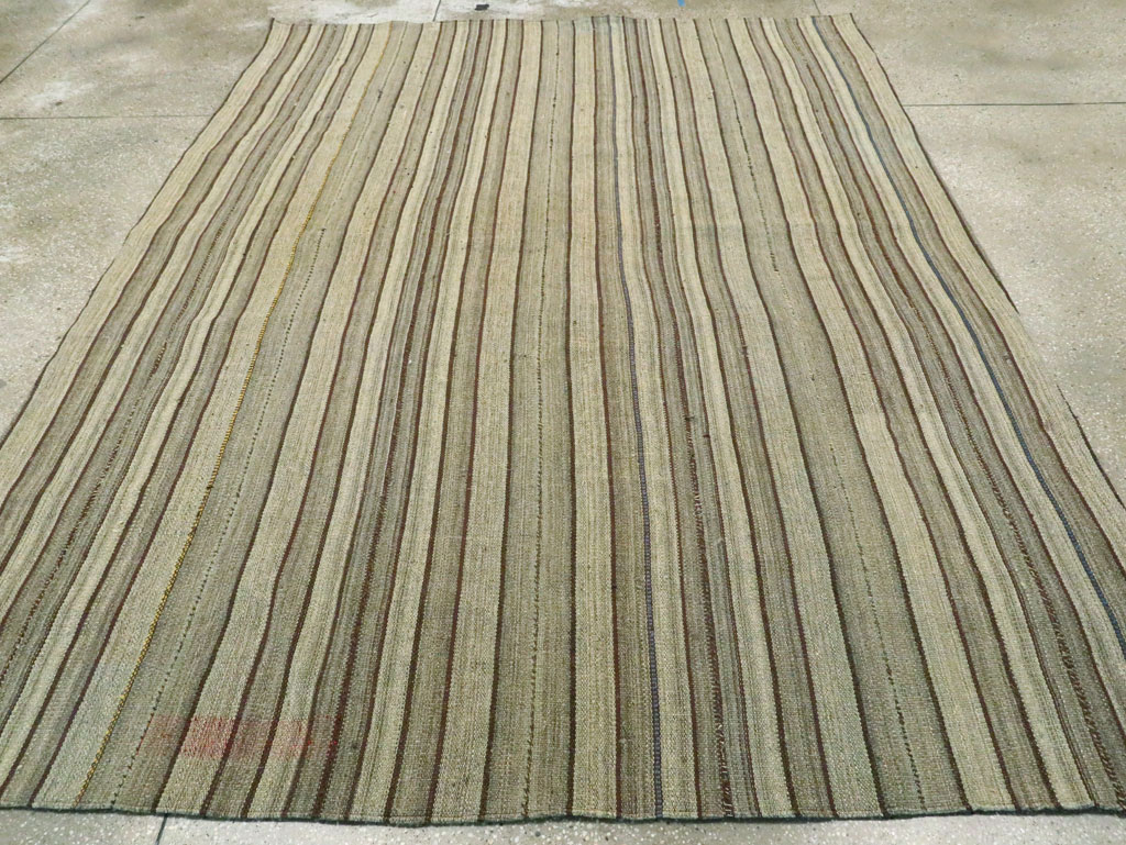 Vintage Persian Flatweave Kilim, No.28559 - Staging