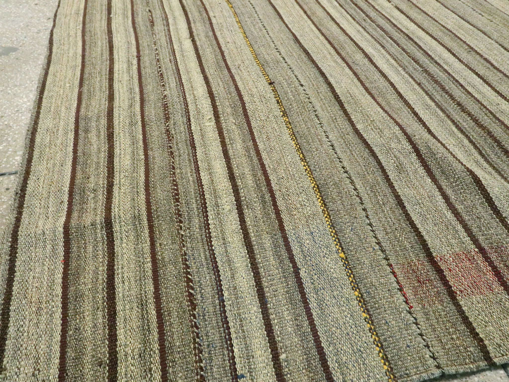 Vintage Persian Flatweave Kilim, No.28559 - Staging