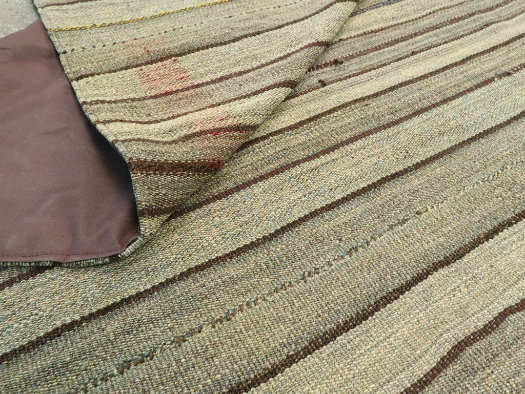 Vintage Persian Flatweave Kilim, No.28559 - Staging