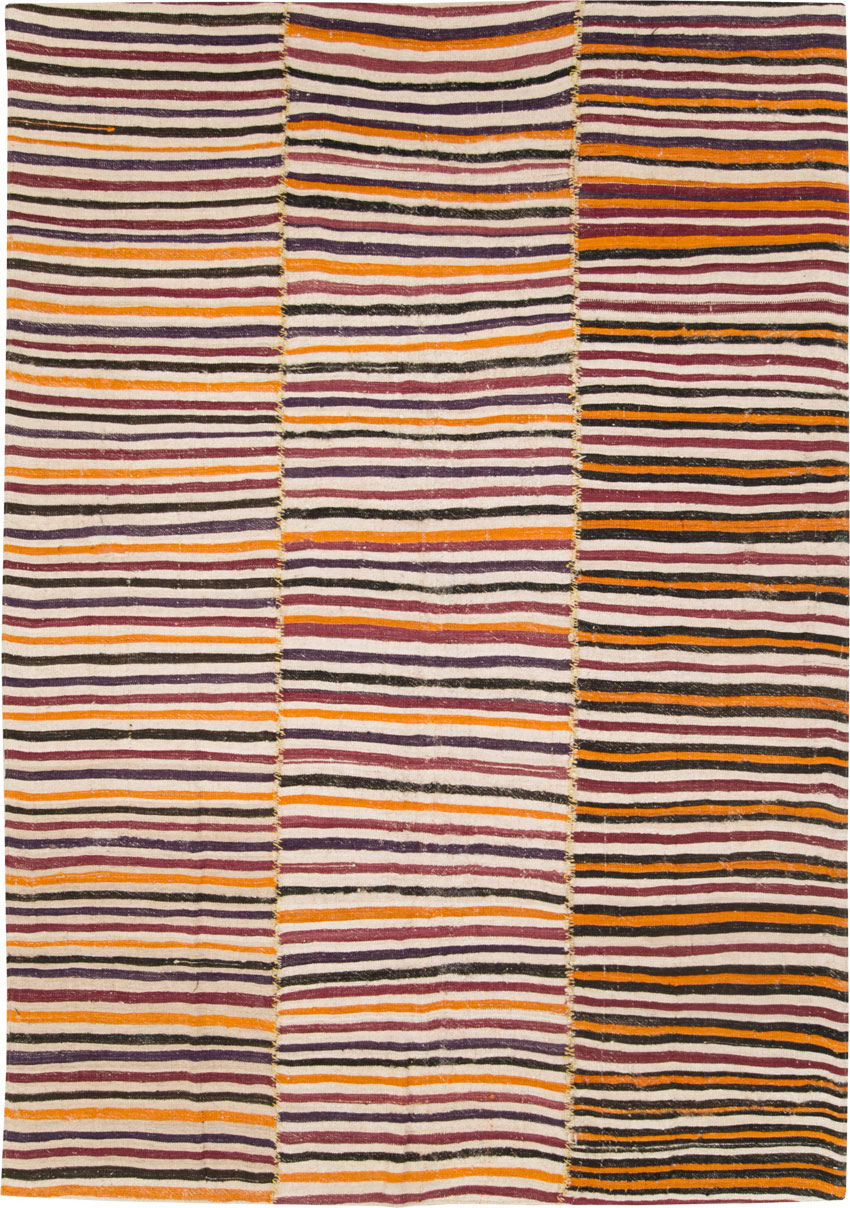 Vintage Persian Flatweave, No.28564 - Staging