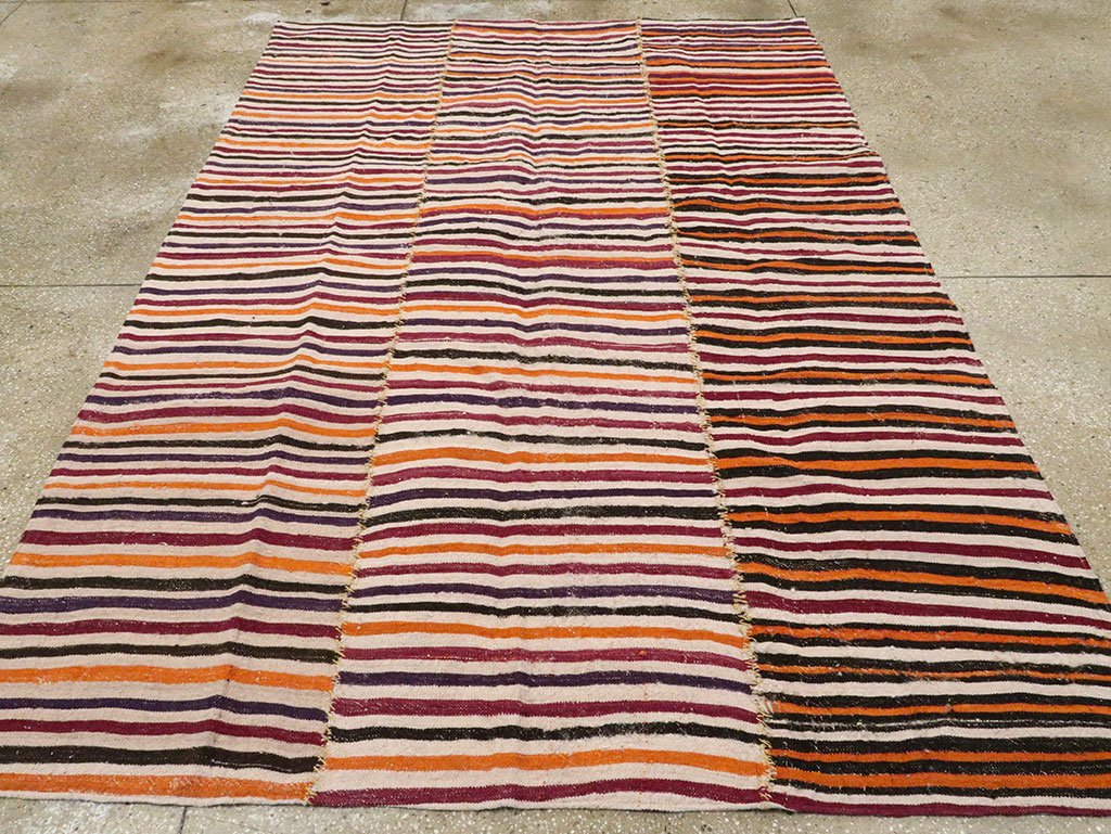 Vintage Persian Flatweave, No.28564 - Staging