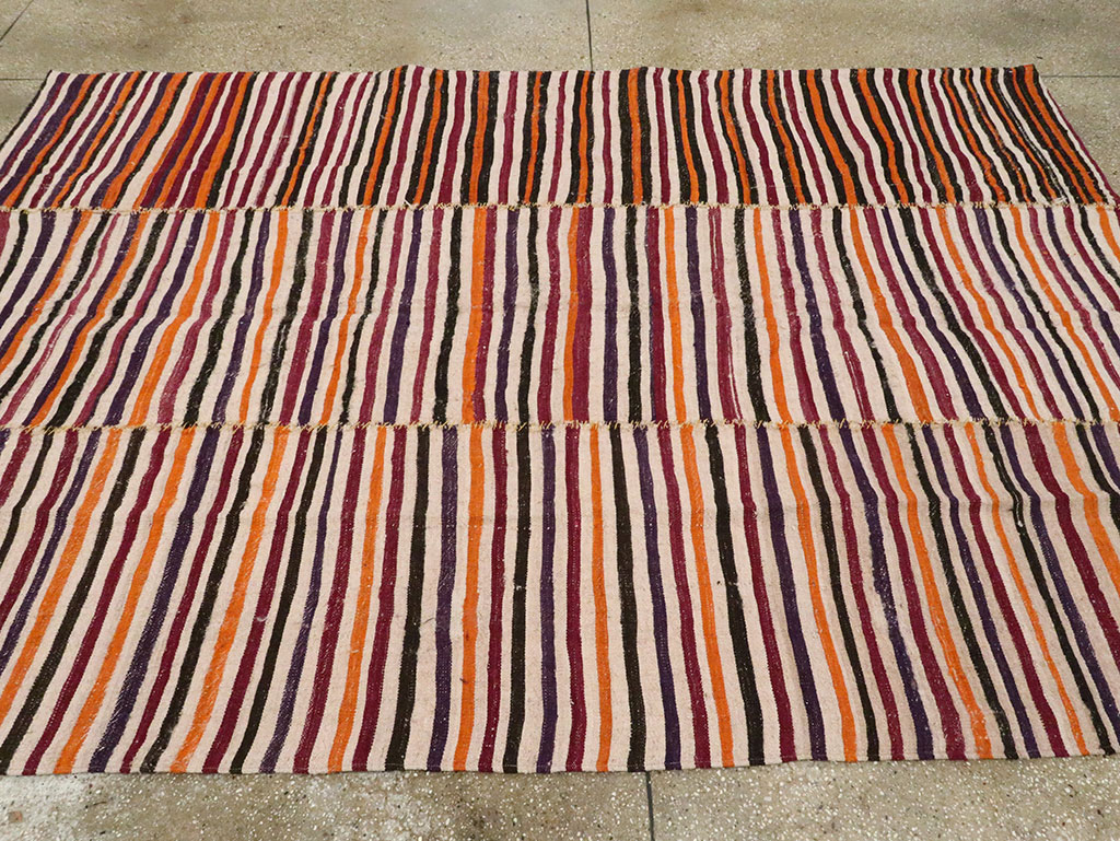 Vintage Persian Flatweave, No.28564 - Staging