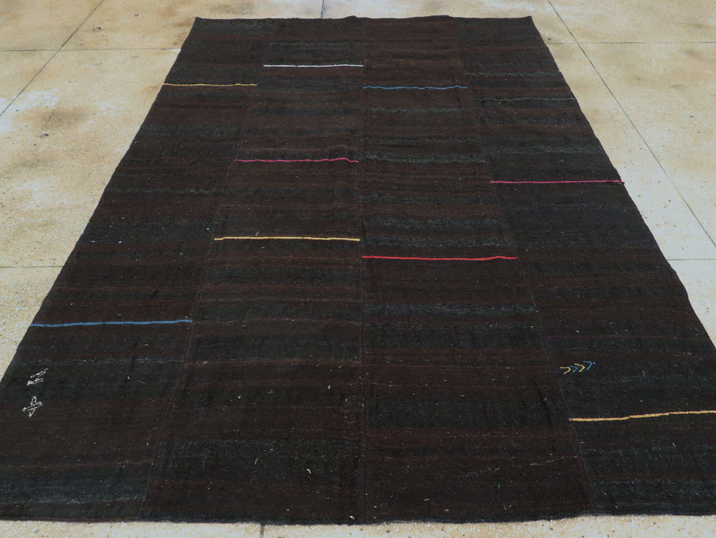Modern Persian Flatweave Kilim, No.28566 - Staging